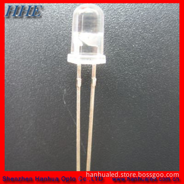 5mm Round Water Clear Orange 600nm LED Diode